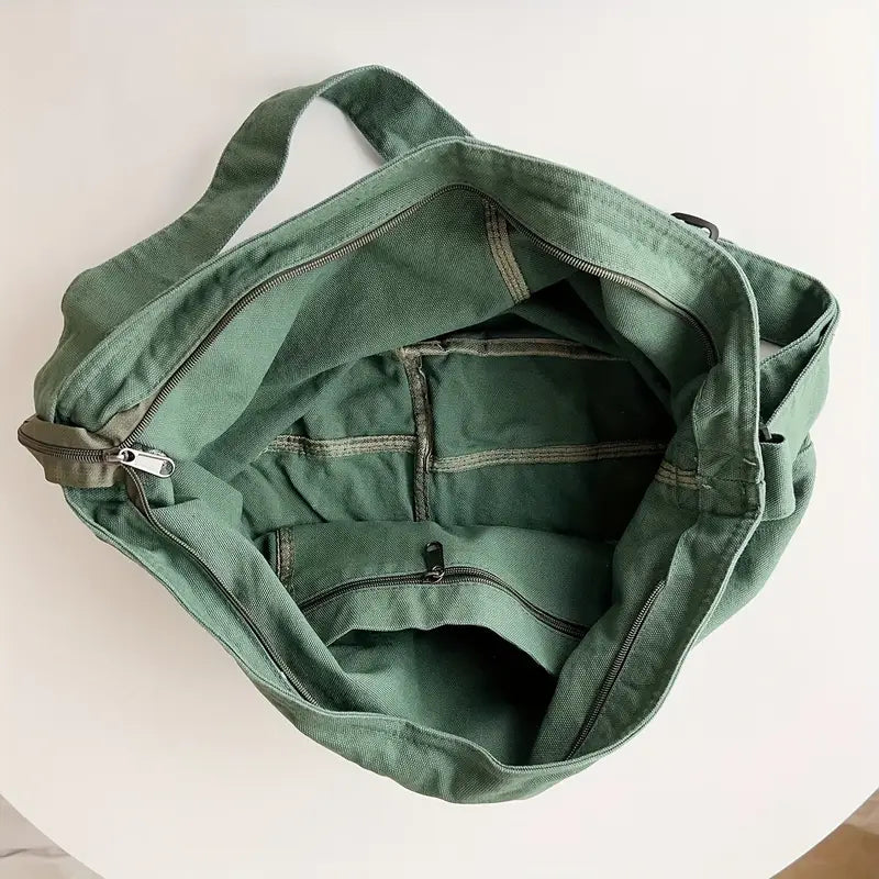 VANETTE Damen Canvastasche Schultertasche Beuteltasche