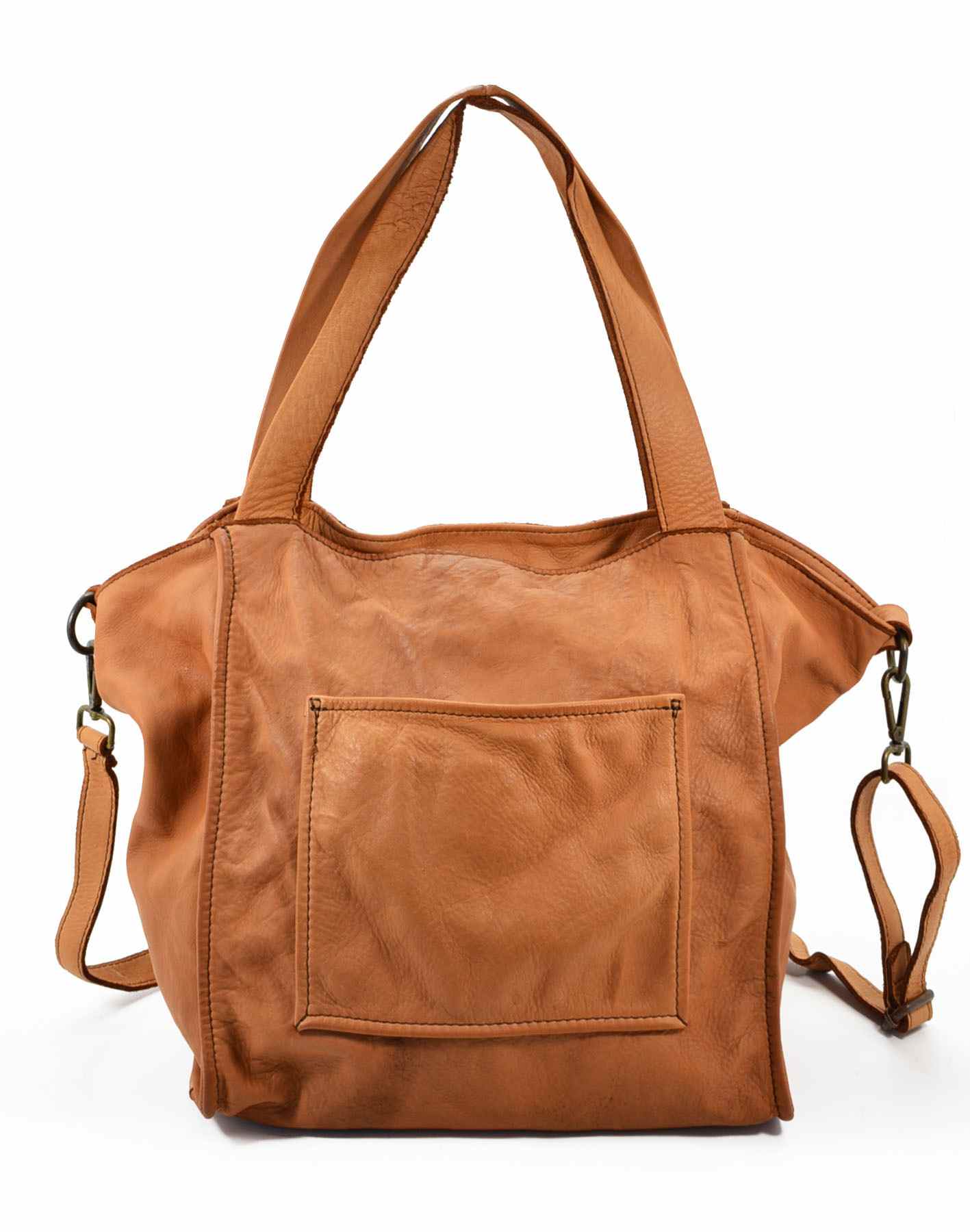 SEGUSTA ● Cabas en cuir vintage pour femme en cuir italien XXL