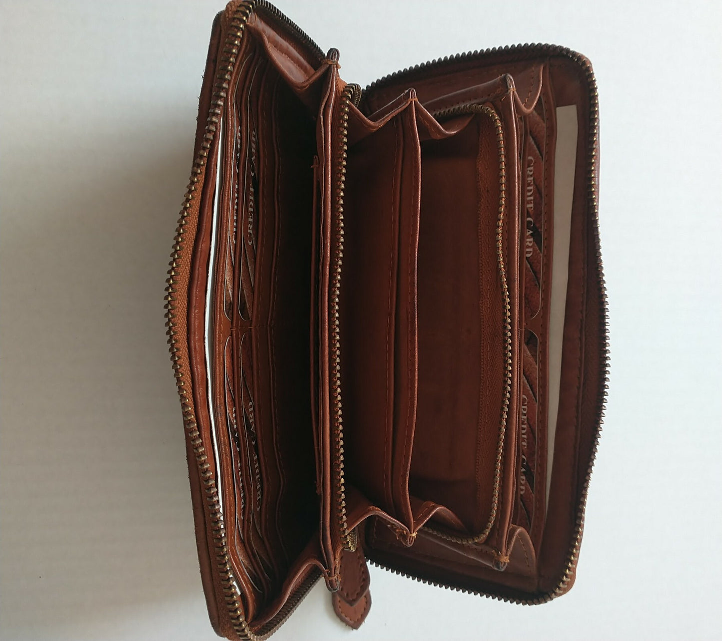 MONTENERO● Vintage Leder Geldbörse für Damen & Herren mit Reißverschluss