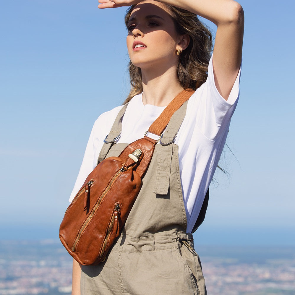 Genuine leather sling bag women Clearance