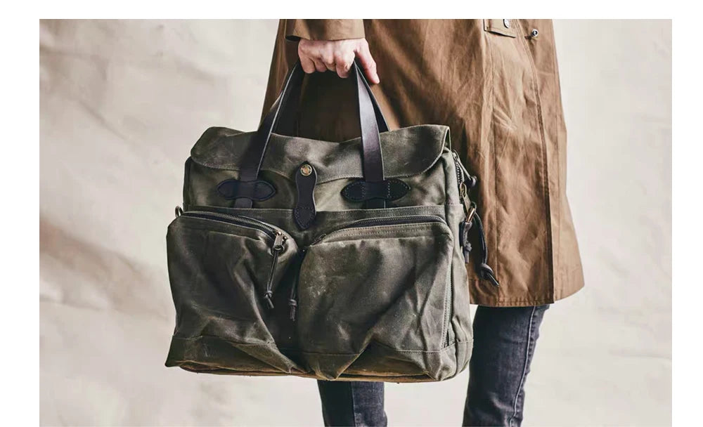 WAXVINTAGE™ Canvas Leder Reisegepack - Tote bag 2in1. Unisex