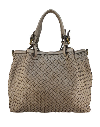 CESTINO-B | Ikonische Handtasche und Umhängetasche aus geflochtenem italienische Leder