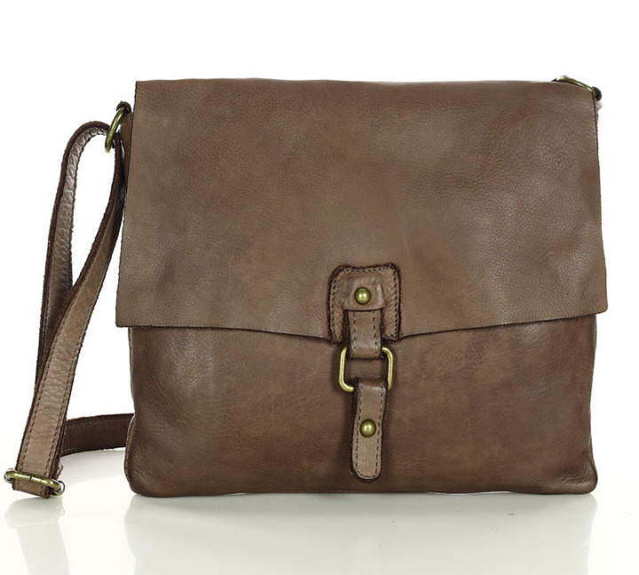 Braun VIVIANE● Kleine Leder-Umhängetasche – Elegante Crossbody Bag Sacktaschen.com