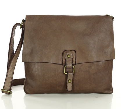 Braun VIVIANE● Kleine Leder-Umhängetasche – Elegante Crossbody Bag Sacktaschen.com