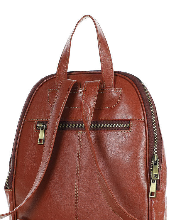 Urban leather backpack for women in black and brown. Elegant and affordable city backpack. – Sacktaschen Urban leather backpack for women in black and brown. Elegant and affordable city backpack. – Sacktaschen