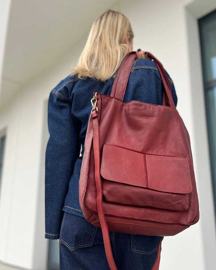 TOTE MODENA™ Damen Leder Tote Tasche für den Alltag