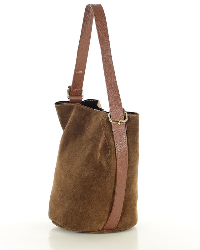 BREGEND WILD™ 2in1 Damen Hobo Beuteltasche und Umhängetasche aus italienischem Wildleder