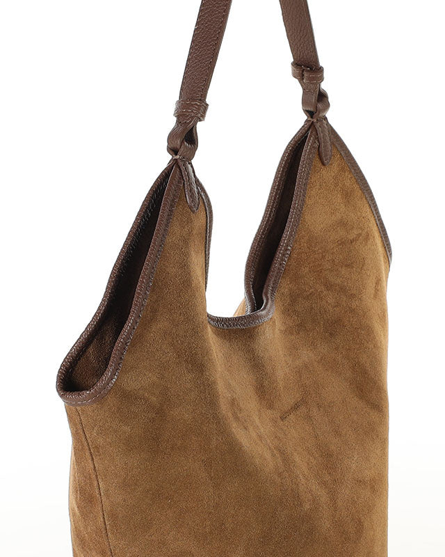 BOLOGNA WILD™ Suede Shopper-Tasche mit Schulterriemen aus italienischem Wildleder