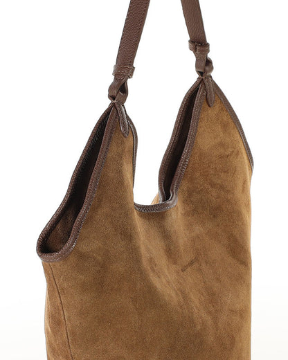 BOLOGNA WILD™ Suede Shopper-Tasche mit Schulterriemen aus italienischem Wildleder