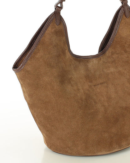 BOLOGNA WILD™ Suede Shopper-Tasche mit Schulterriemen aus italienischem Wildleder
