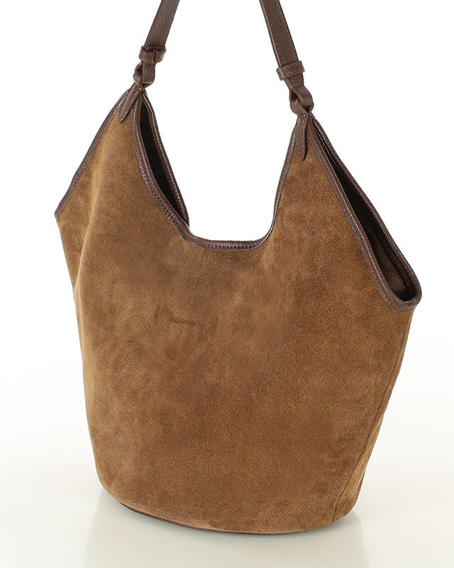 BOLOGNA WILD™ Suede Shopper-Tasche mit Schulterriemen aus italienischem Wildleder