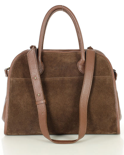 BOLLATE WILD™ Suede Koffer Handtasche Damen aus italienischem Wildleder