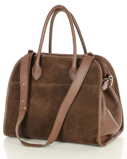 BOLLATE WILD™ Suede Koffer Handtasche Damen aus italienischem Wildleder