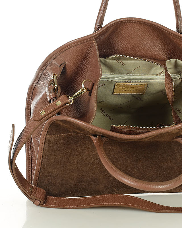 BOLLATE WILD™ Suede Koffer Handtasche Damen aus italienischem Wildleder