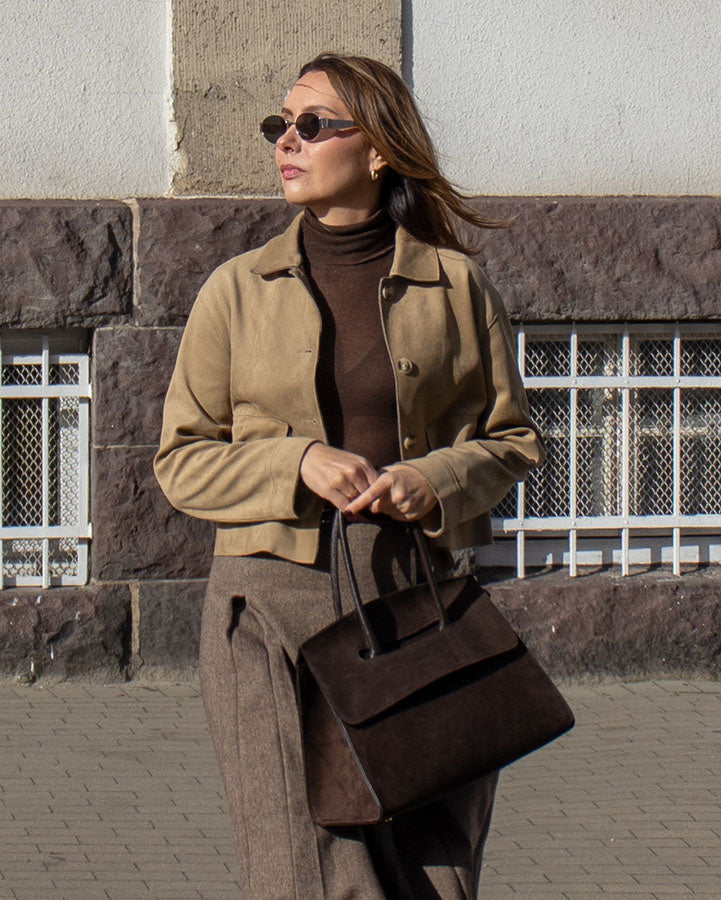 BINOTTI WILD™ Suede Damen Handtasche aus italienischem Wildleder