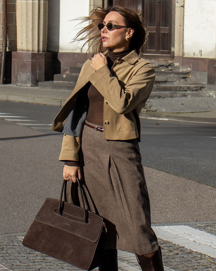 BINOTTI WILD™ Suede Damen Handtasche aus italienischem Wildleder