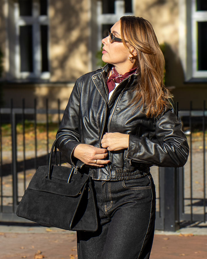 BINOTTI WILD™ Suede Damen Handtasche aus italienischem Wildleder