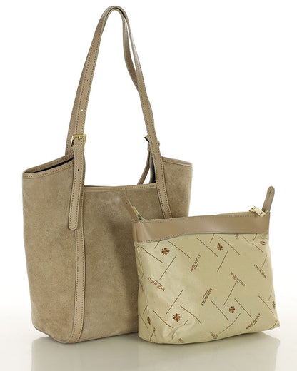 BASTOGNE WILD™ Suede Shopper-Tasche mit abnehmbarem Innenfutter aus italienischem Wildleder