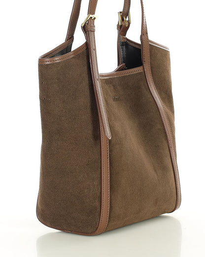 BASTOGNE WILD™ Suede Shopper-Tasche mit abnehmbarem Innenfutter aus italienischem Wildleder