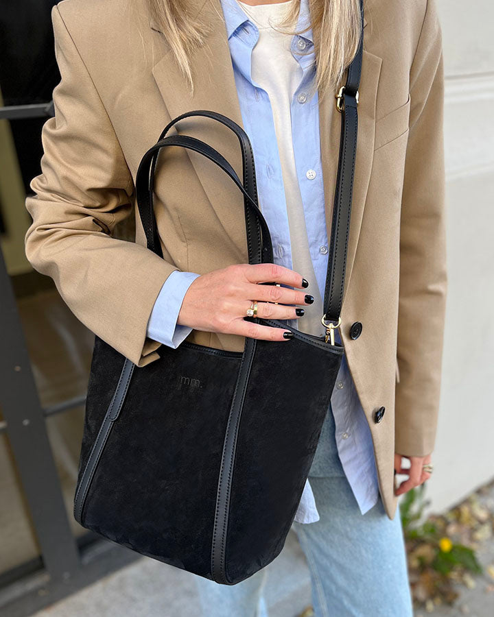 BASTOGNE WILD™ Suede Shopper-Tasche mit abnehmbarem Innenfutter aus italienischem Wildleder