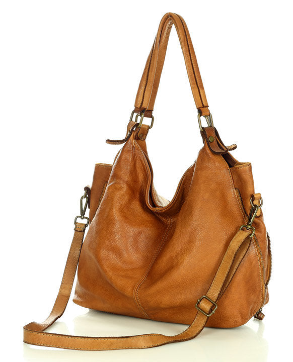 HOBO VINTAGE Women s hobo bag made of genuine leather