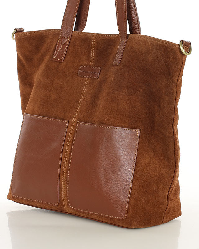 BRESCIA WILD™ Suede Damen-Totebag aus italienischem Wildleder