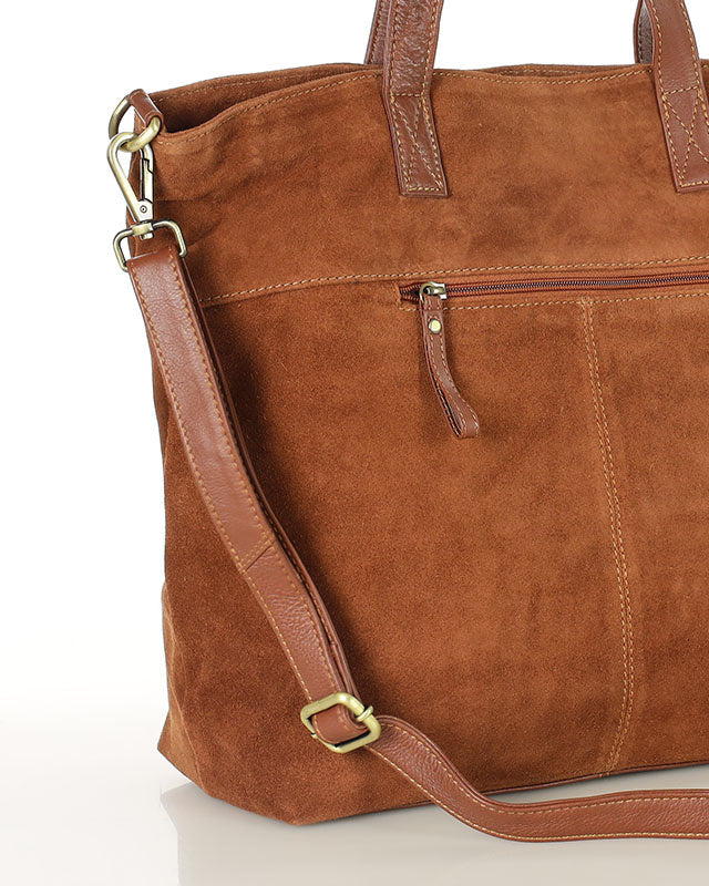 BRESCIA WILD™ Suede Damen-Totebag aus italienischem Wildleder