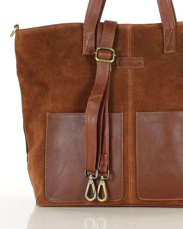 BRESCIA WILD™ Suede Damen-Totebag aus italienischem Wildleder