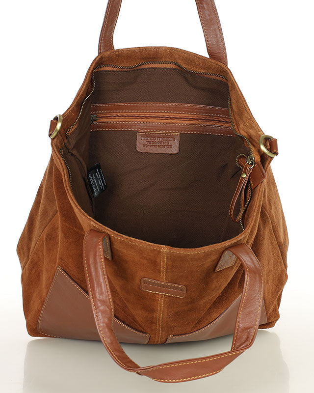 BRESCIA WILD™ Suede Damen-Totebag aus italienischem Wildleder