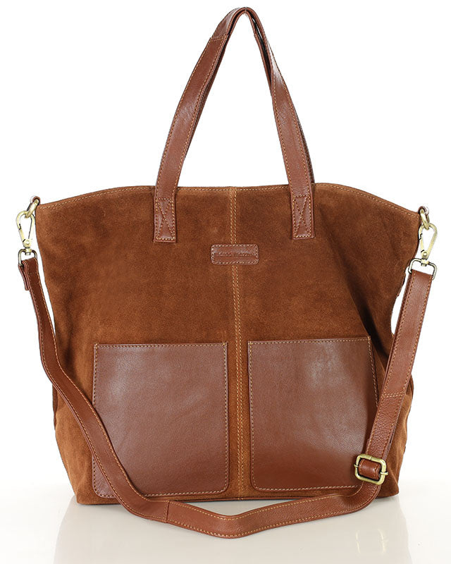 BRESCIA WILD™ Suede Damen-Totebag aus italienischem Wildleder