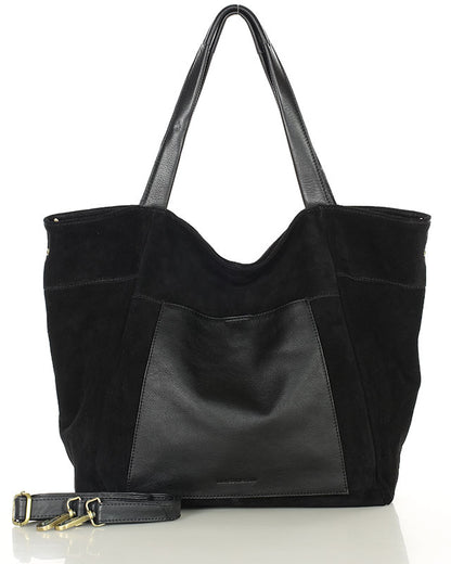 Schwarz 164z-italienische-wildleder-shopper-tasche-mit-reissverschluss-fur-damen_7 Sacktaschen.com