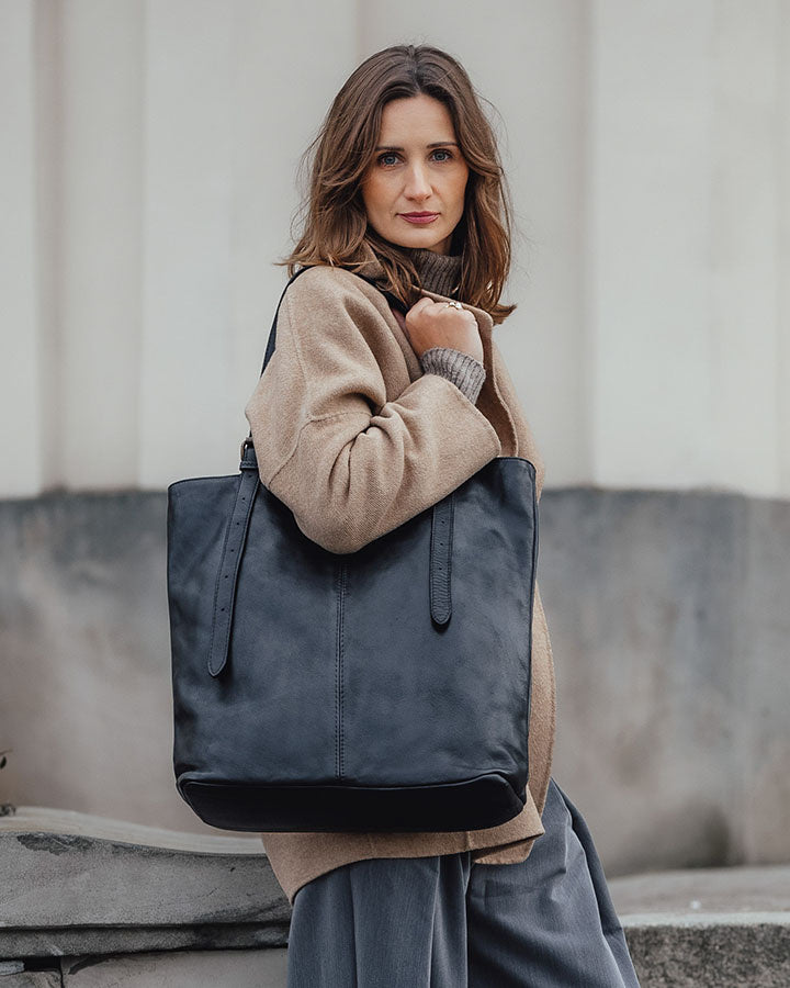 165 Women's Leather Tote Bag with Adjustable Handles_21 Sacktas.com.com