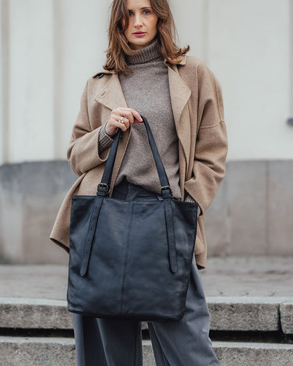 165 Women's Leather Tote Bag with Adjustable Handles_23 Sacktas.com.com