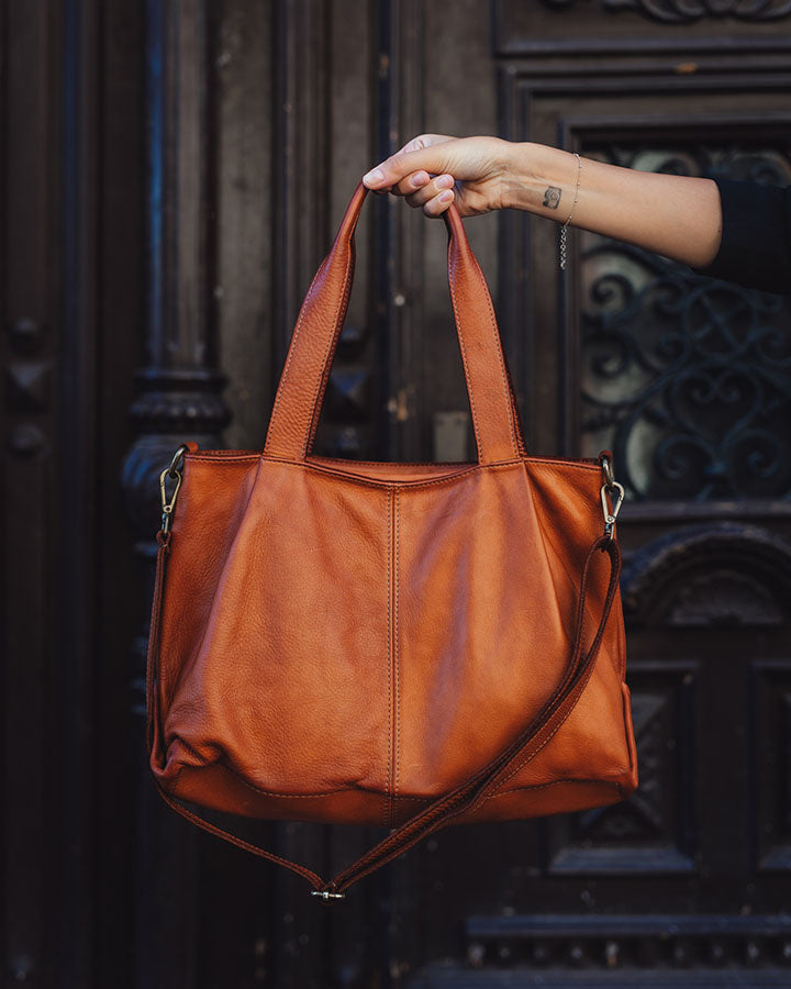 166-Damen-Shopper-Tasche-Leder-tote-bag-braun_4 Sacktaschen.com