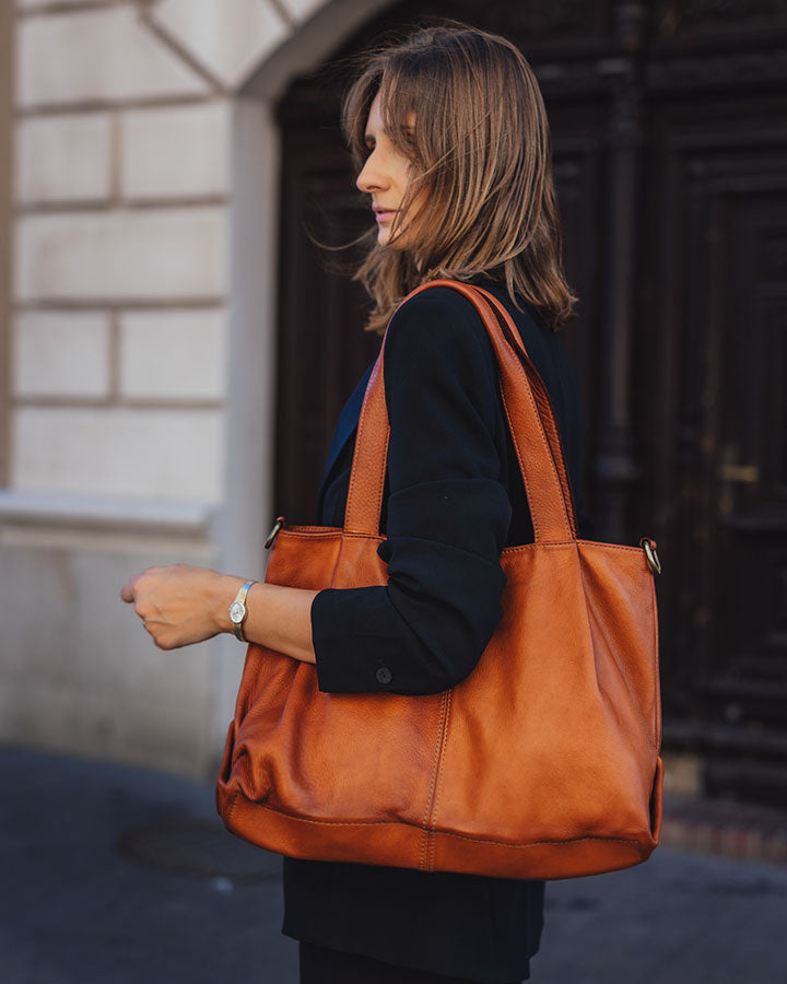 166-Damen-Shopper-Tasche-Leder-tote-bag-braun_5 Sacktaschen.com