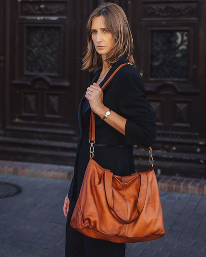 166-Damen-Shopper-Tasche-Leder-tote-bag-braun_6 Sacktaschen.com