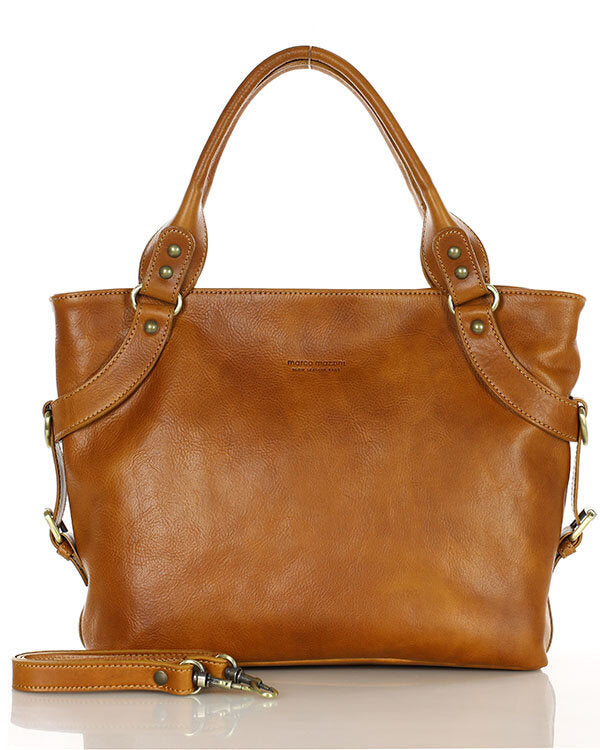Cognac 167-418-harolds-handtasche-businesstasche-leder-damen-schwarz-braun_1 Sacktaschen.com