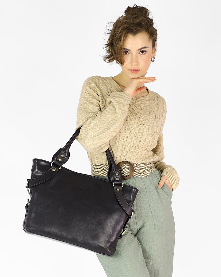 167-418-harolds-handtasche-businesstasche-leder-damen-schwarz-braun_15 Sacktaschen.com