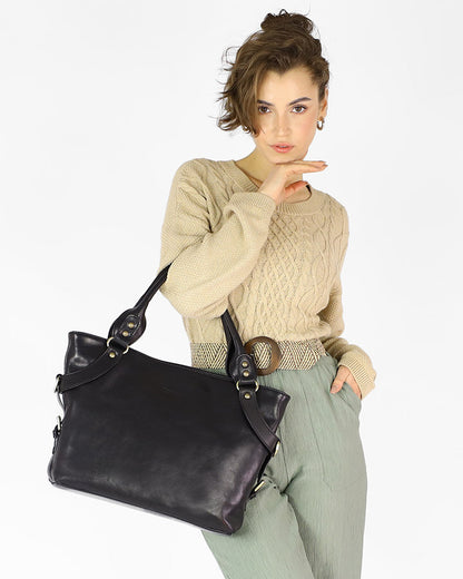 167-418-harolds-handtasche-businesstasche-leder-damen-schwarz-braun_15 Sacktaschen.com