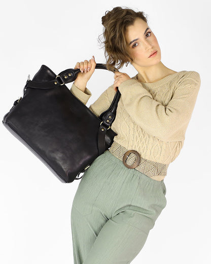 167-418-harolds-handtasche-businesstasche-leder-damen-schwarz-braun_16 Sacktaschen.com