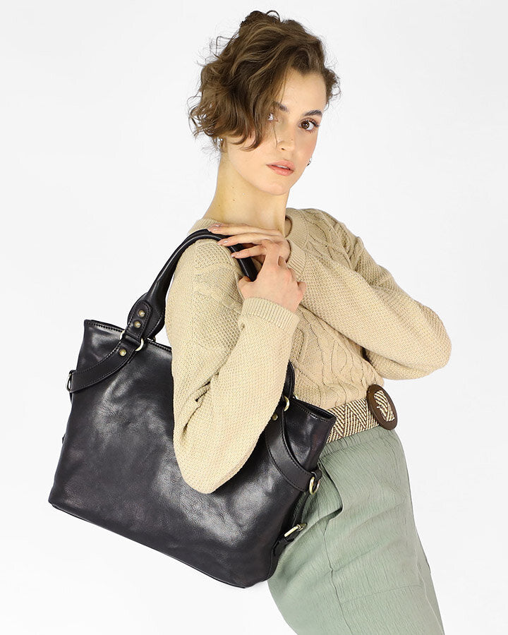 167-418-harolds-handtasche-businesstasche-leder-damen-schwarz-braun_17 Sacktaschen.com