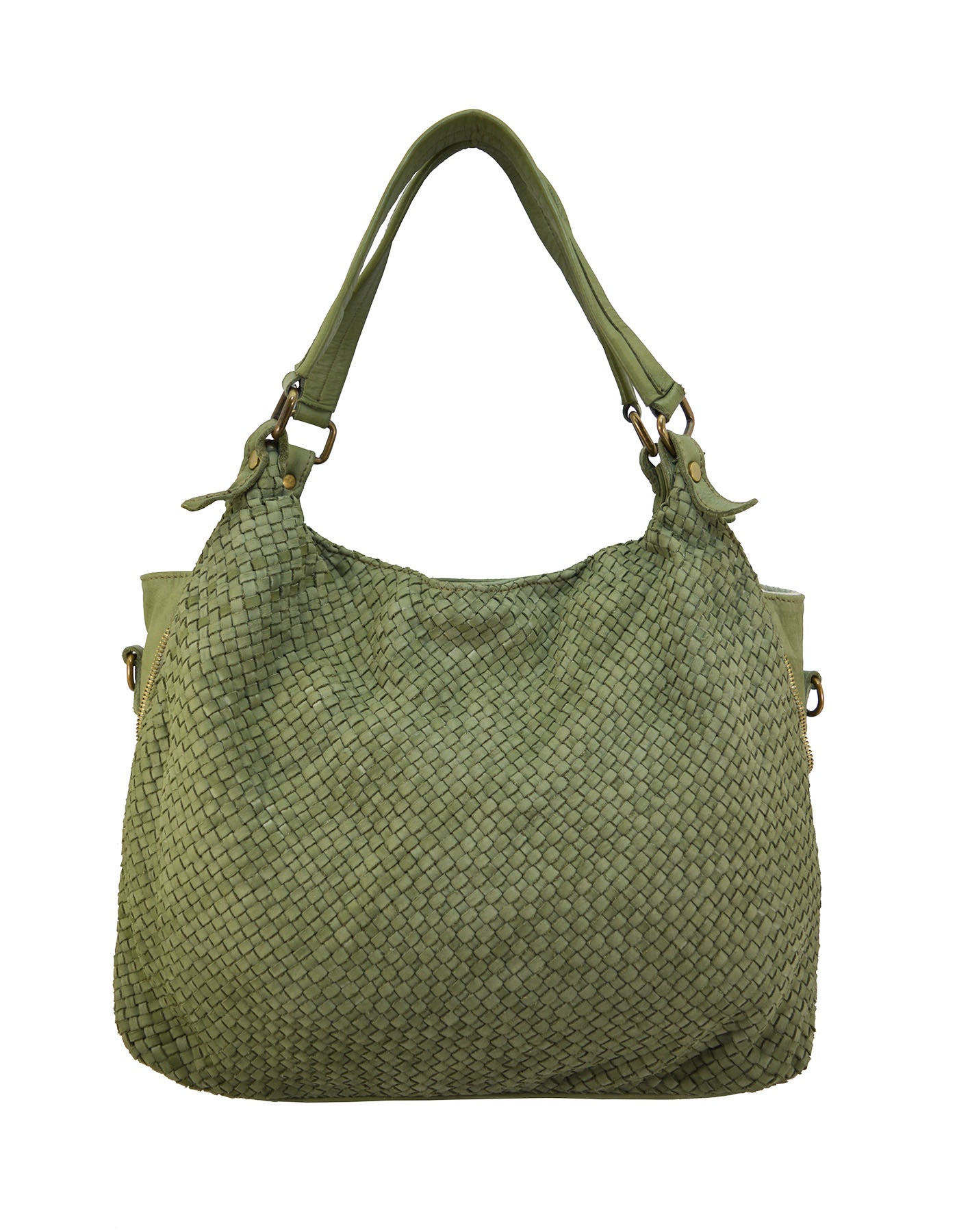 HOBO TRECCIA ● Sac hobo sac seau femme en cuir tressé