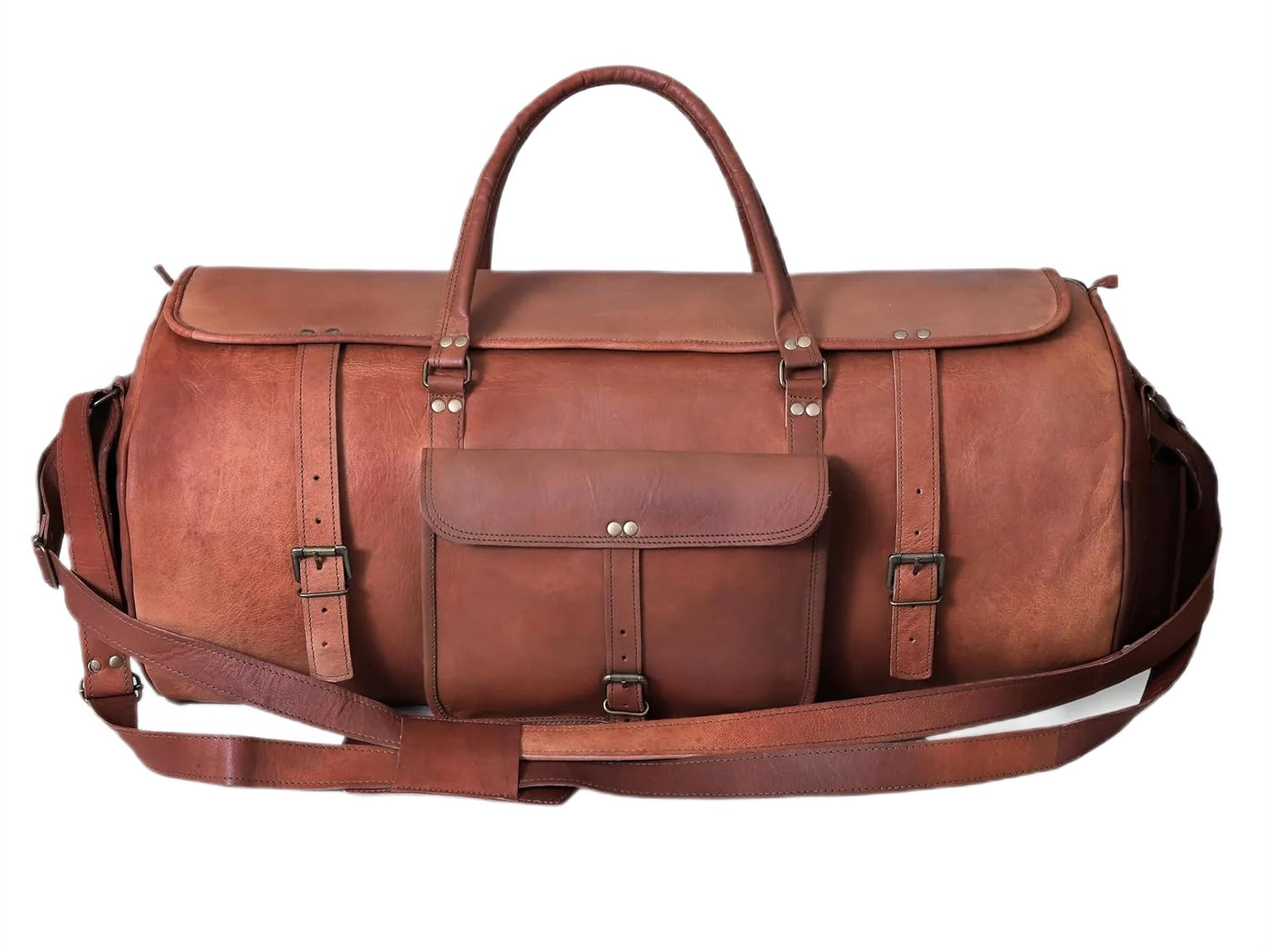 VINTAGE ESCAPE™ Gross Handgemahte Leder Reisetasche XXL 30"