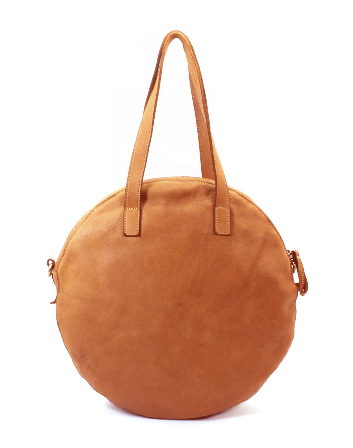 ROTUNDA● Oval women's shoulder bag made of braided leather