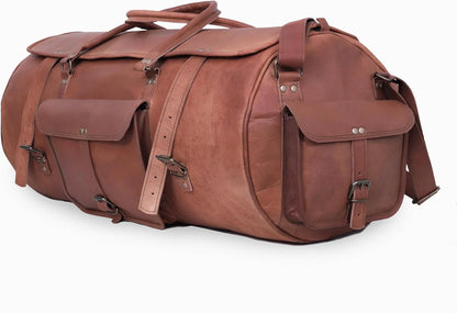 VINTAGE ESCAPE™ Gross Handgemahte Leder Reisetasche XXL 30"