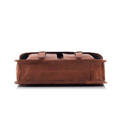 RHIVAN VINTAGE – Große Lederaktentasche aus Echtleder für Damen und Herren 17"