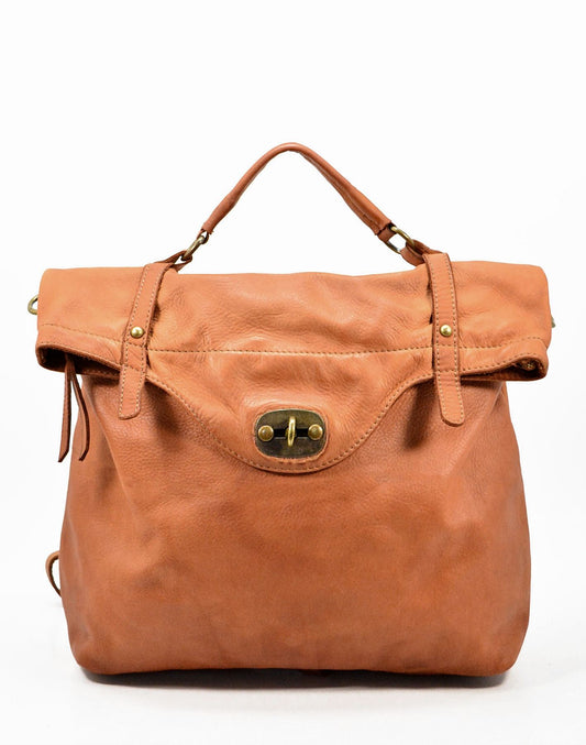 MATTINO● Großer Vintage 3 in 1 Rucksack Handtasche aus Leder für Damen & Herren. Made in Italy