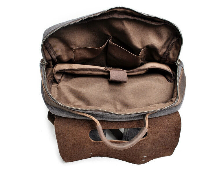 VINTAGE TAR™ Rucksack Tasche Damen aus Canvas & Leder Schultertasche Vintage 