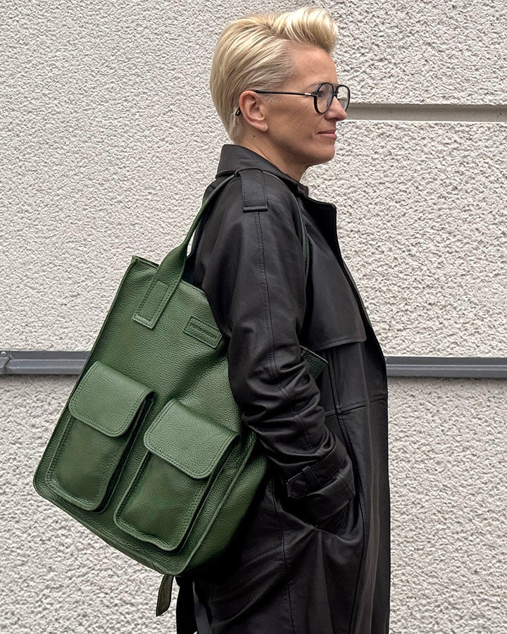 TOTE™ Henkeltasche aus echtem Leder