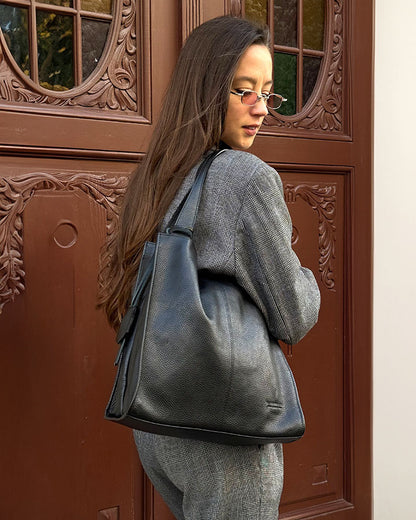 SOHO™ Klassische Shopper-Tasche aus italienisches Rindsleder